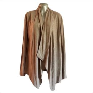 Banana Republic Soft Flowing Open Cardigan Colour Dark Tan Size Medium